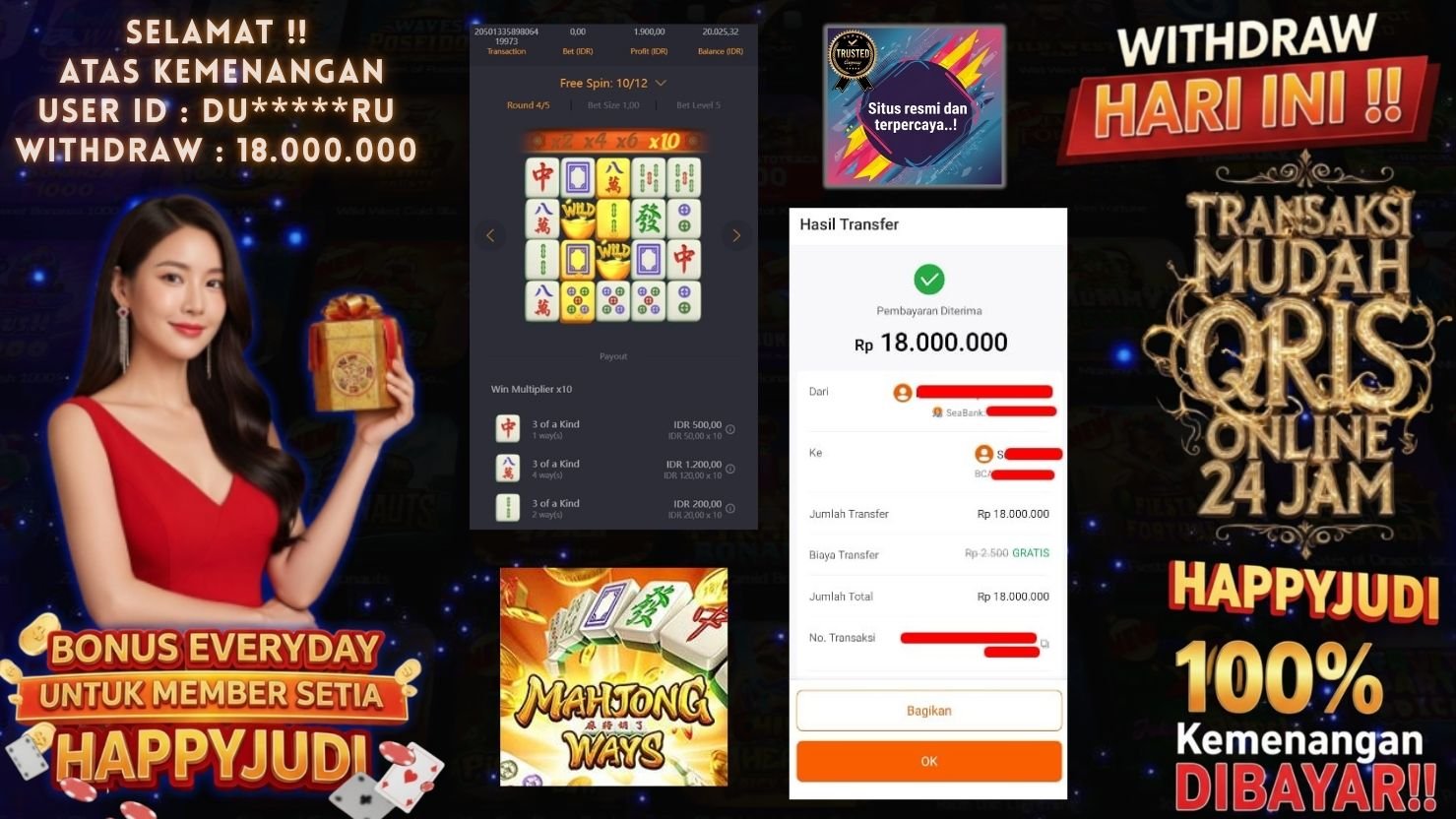 HAPPYJUDI JACKPOT SLOT MAHJONG WAYS